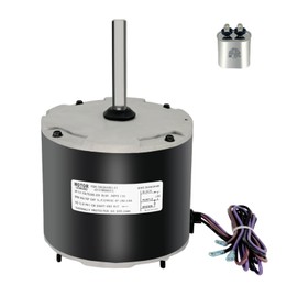 0131M00061SP 1/4HP Condenser Fan Motor Replaces Goodman Air conditioner Amana Janitrol 0131M00014PS, Zhongshan Broad-Ocean YDK-180S84062-01 Motor, 830RPM 208/230V 1.5A SSX160481BA, GSC130481AE Leungoo