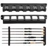 Wall Hanging Fishing Rod Holder, Rod Stand, Wall Mounted, Black,
