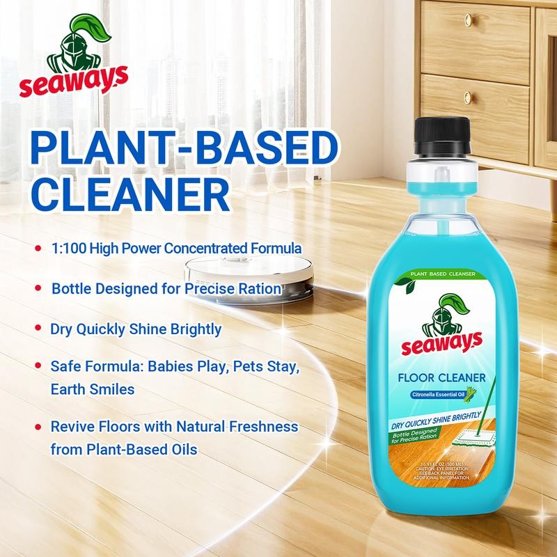 Seaways Floor Cleaner Multi Effect Concentrated Formula with Lemongrass Flavor,