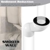 Hsthe Sea 100mm PVC Toilet Offset Misaligned Toilet Bowl Connector