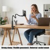 JCTRIWAY Gooseneck Phone Holder for Pop Socket Flexible Desktop Phone