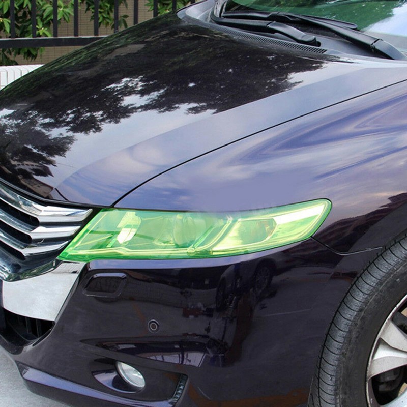 Car Light Tint - Green, 30x200CM - Headlight, Brake, Taillight,