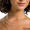 Rope Chain Necklace 18k Gold Plated Sterling Silver 24 inch