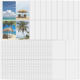 YoeeJob 30 Sheets Photo Album Refill Pages in A4 Size, 4 x 6" Photo Sleeves Page Protector with 120 Pockets, 4-Pocket for Photo Sheets Card Sleeves, Fit for 11-Ring Binder