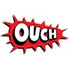 Zirni Ouch Red Comic Book Explosion Sticker Decal Design