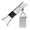 Pftjujudan 50" Folding Aluminum Alloy Sluice Box,Portable Sluice Box for