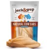 Jack&Pup Natural Cow Ears for Dogs Single Ingredient Dog Treat,