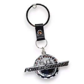 Custom Ford Super Duty 6.0L Power Stroke Turbo Diesel Metal Chrome Key Chain NEW