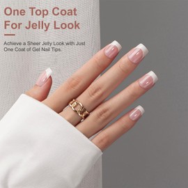 SXVME French Gel Nail Tips Short Square Gel X Tips 300Pcs Pre-applied Tip Primer White French Tip Press on Nails Short Square Pink, Natural French Tip Nails Fake Nails Extensions for Easy DIY Nail Art