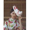 Foxes Face Made of Bunko Fox Mask White Fox Japanese