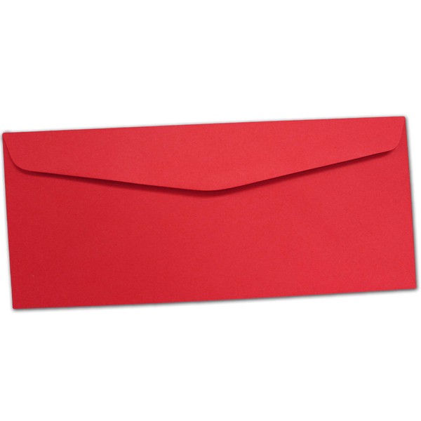 Bright Holiday Red Envelopes - #10 Size - 25 Pack