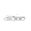YCthriving Recessed Recessed Outlet for Furniture Making 2-Outlet with USB