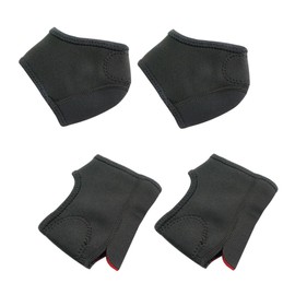 Minkissy 4 Sets Diving Cloth Heel Ankle Socks Breathable and Moisturizing Heel Cushion Cover Toeless Compression Socks Support