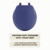 Soft Standard Vinyl Toilet Seat, Navy - 17 Inch Soft