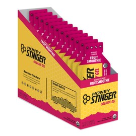 Honey Stinger Honey Stinger Organic Fruit Smoothie Energy Gel | Gluten Free & Caffeine Free | for Exercise, Running and Performance | Sports Nutrition for Home & Gym, Pre and Mid Workout | 12 Pack, 13.2 Ounce