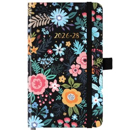 2026-2028 Pocket Planner/Calendar - Monthly Pocket Planner/Calendar with Pen Hold, January 2026 - December 2028, Inner Pockets and 63 Notes Pages, 6.6" x 3.7"