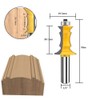 MAYLNE Router Bit Set 1/2 Inch Shank Frame Crown Mitered