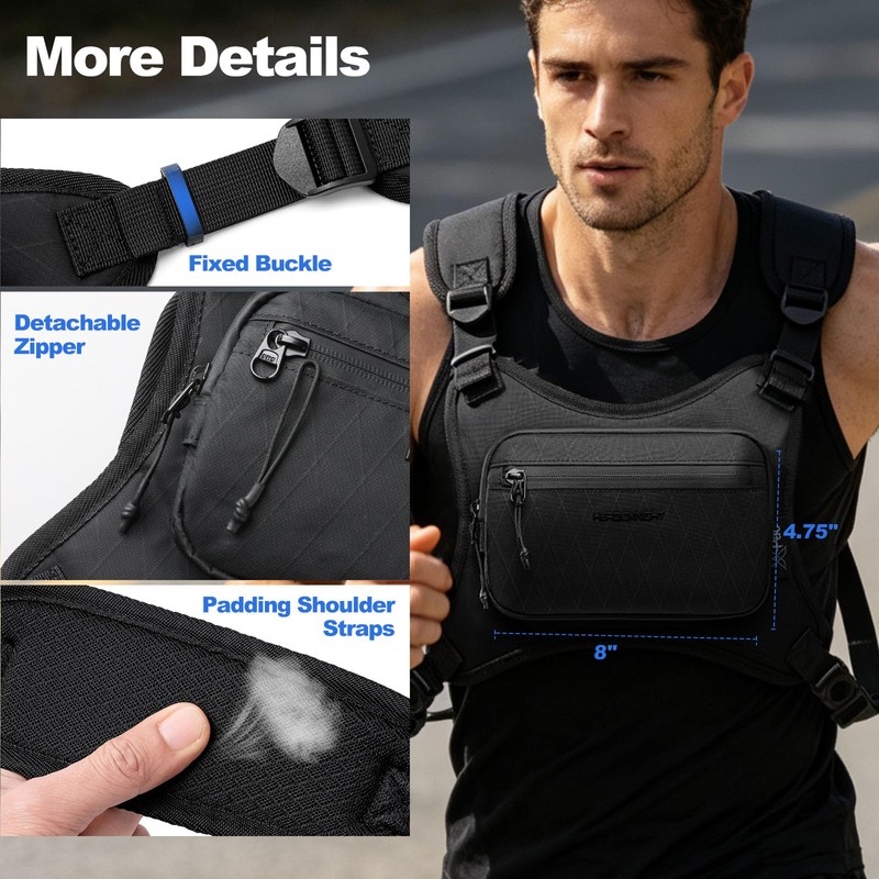 Heroic Knight X-Pac Running Chest Pack for Men Women