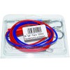 Göbel Pasture Fence Accessories Connection Cable and Earth Connection Cable Set Heart Eyelet and Eyelet Red Blue