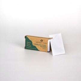 Green + Kind Stainless Steel Safety Razor Blades, 5 Pack