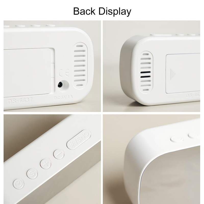 Lancoon Digital Small Alarm Clock with Temperature Date Night Mode