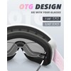 RIOROO Ski/Snowboard Goggles for Men Women, OTG Snow Goggles Anti