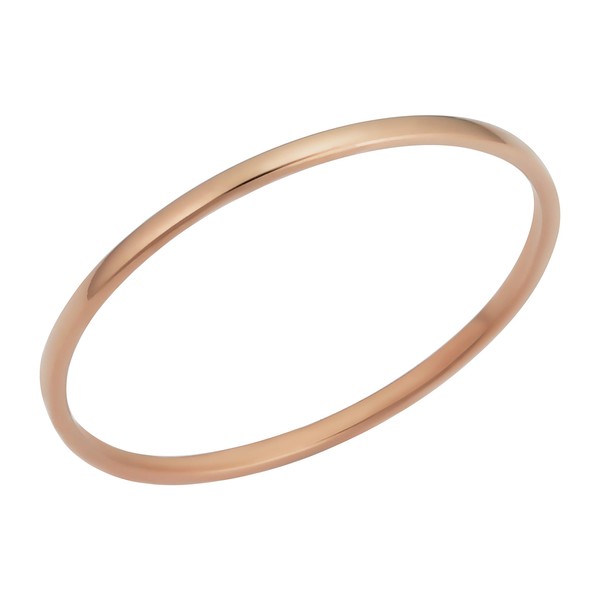 KoolJewelry 14k Rose Gold Minimalist Knuckle Stacking Midi Wire Ring