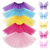 M-Aimee 5 Set Girls Layered Sequins Ballet Tutu Skirt 3