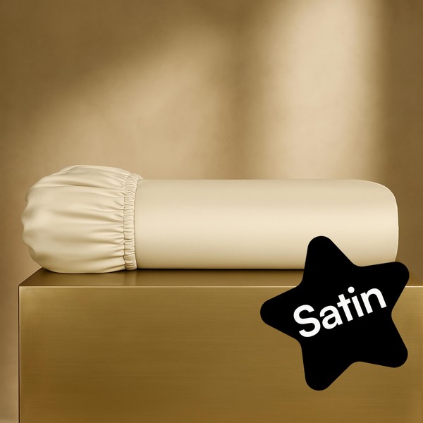 Fitted Sheet, 140 x 200 cm, Cream (Organic Cotton, Undyed