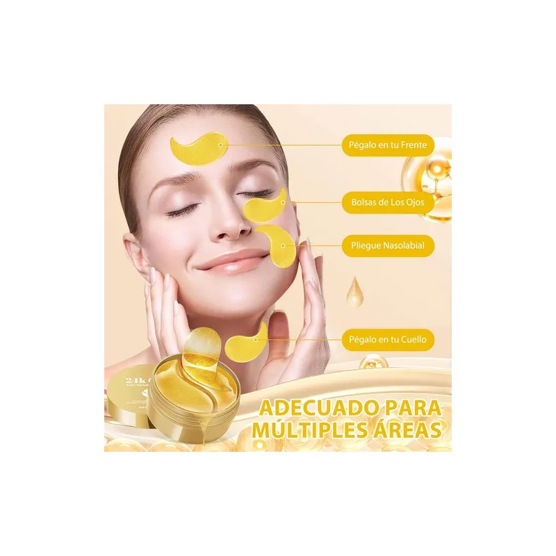 Parches Hydrogel Contorno Ojos Acido Hialuronico Antiarrugas