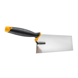 HARDY 2K Angle Trowel Stainless Steel * 28 * Series Spatulas Mortar Mason Plastering Solid Wood Handle Comfortable Light 16 x 11 cm