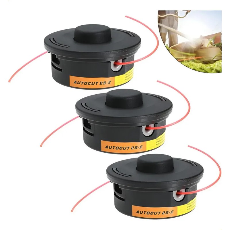 3 Pzs Cabeza Corte Hilo Nylon Fs25-2 Para Desbrozadoras