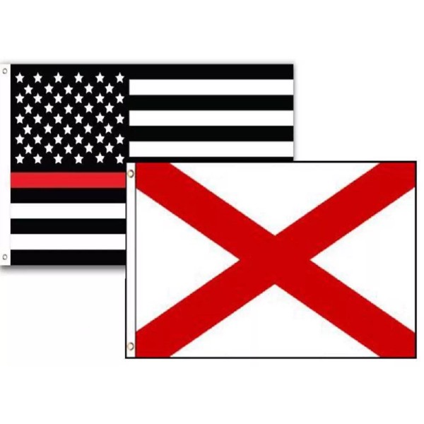 Trade Winds 3x5 USA Thin Red Line Alabama State 2