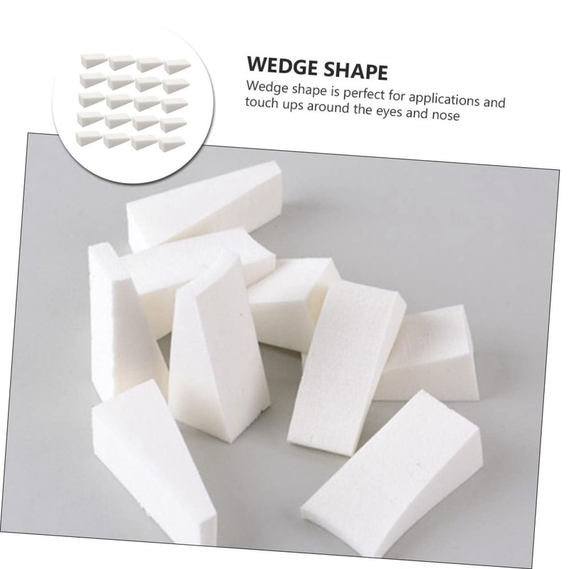 Baluue 48pcs Nail Sponge Make up for Face Foundation Puff