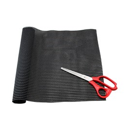 Anti-Slip Mat under rug grip Non Skid - Shelf and Drawer Liner 12 x 36 - trim to fit (Black) by Dependable