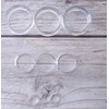 sowaka 9 Pcs Display Stands Acrylic Clear Small Round Baseball