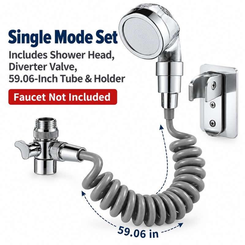 Washbasin Shower Extender for Hair Washing – Handheld Faucet Shower