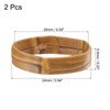sourcing map PU Leather Loops Replacement Retaining Ring Keeper for