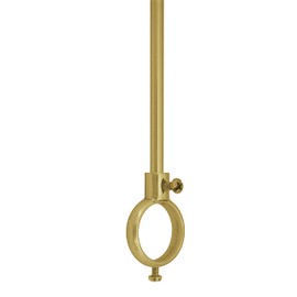18" Shower Curtain Rod Ceiling Support (Polished Brass)