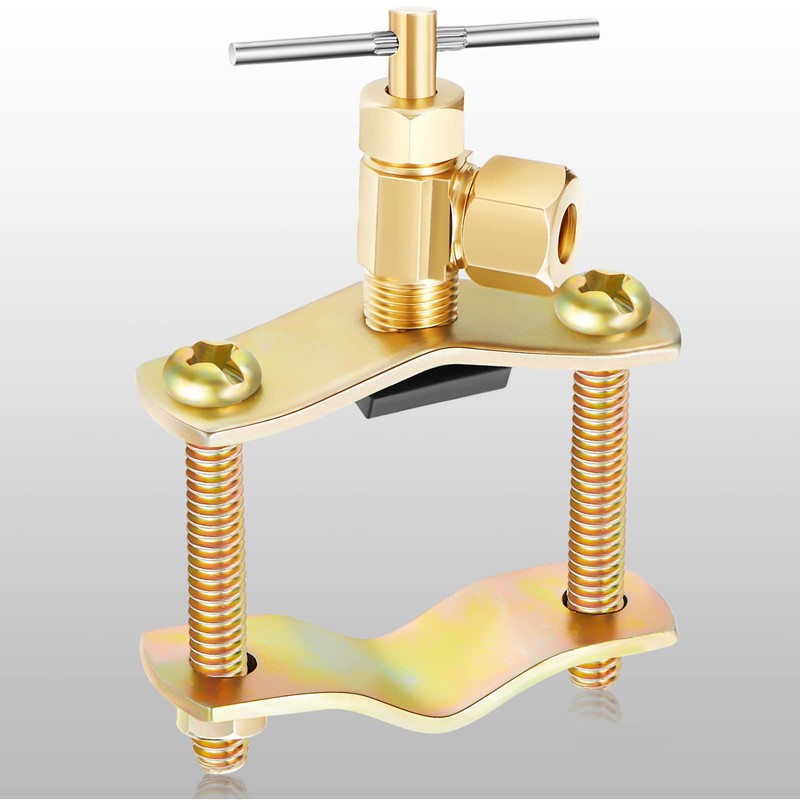 2 Pcs Brass Self Piercing Saddle Valve Copper Self Tapping