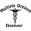 Multiple Orgasm Donor Decal