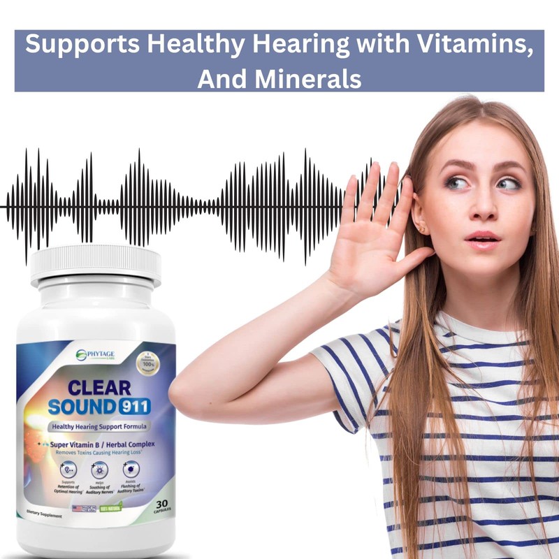 Clear Sound 911 Hearing Support Formula, Ear and Brain Health