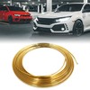 sourcingmap Gold Tone U-Shaped Trim Strip Car Door Edge Protector