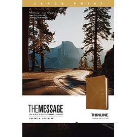The Message Thinline, Large Print (Leather-Look, Arrow Saddle Tan)