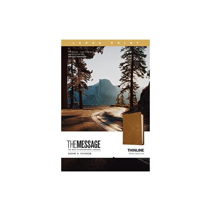 The Message Thinline, Large Print (Leather-Look, Arrow Saddle Tan)
