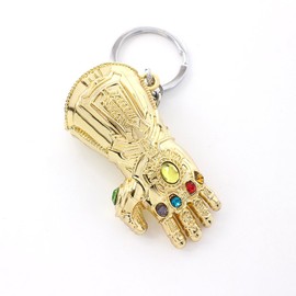 365Home Infinity Gauntlet Keychain Bottle Opener Thanos Glove Keychain Bottle Opener Thanos Beer Bottle Opener Keychain (Gold)