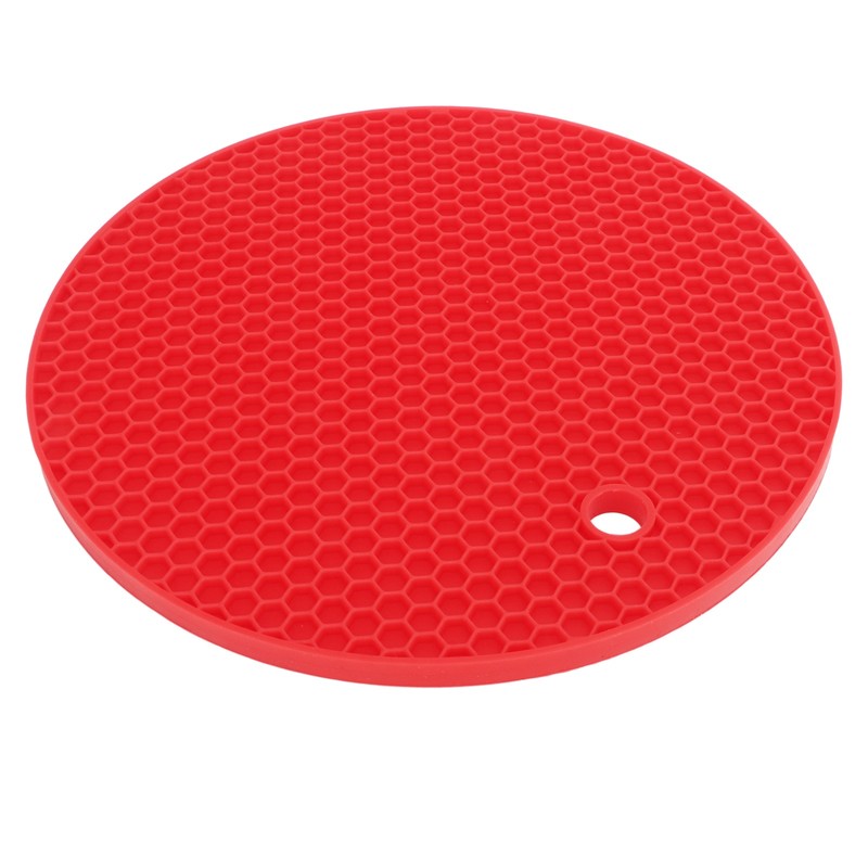 5Pcs Silicone Trivet Mat Square Round Honeycomb Hot Pad Non