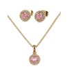 LuckyLy Set de Joyería para Mujer Oro 14k con Zirconia