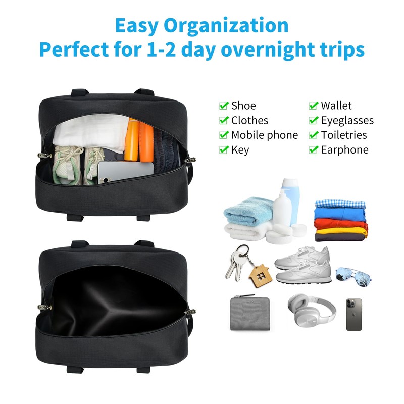 Small Gym Bag 14 inch Lightweight Carry On Mini Duffel