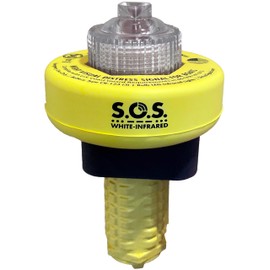 Sirius Signal C-1004 SOS LED Distress Signal - White & Infrared, USCG Approved, Includes Display Mount, Storage Mount, Daytime Flag & Whistle